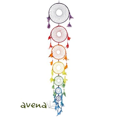 Coloured Dreamcatcher Chakra Extra Long & Fair Trade